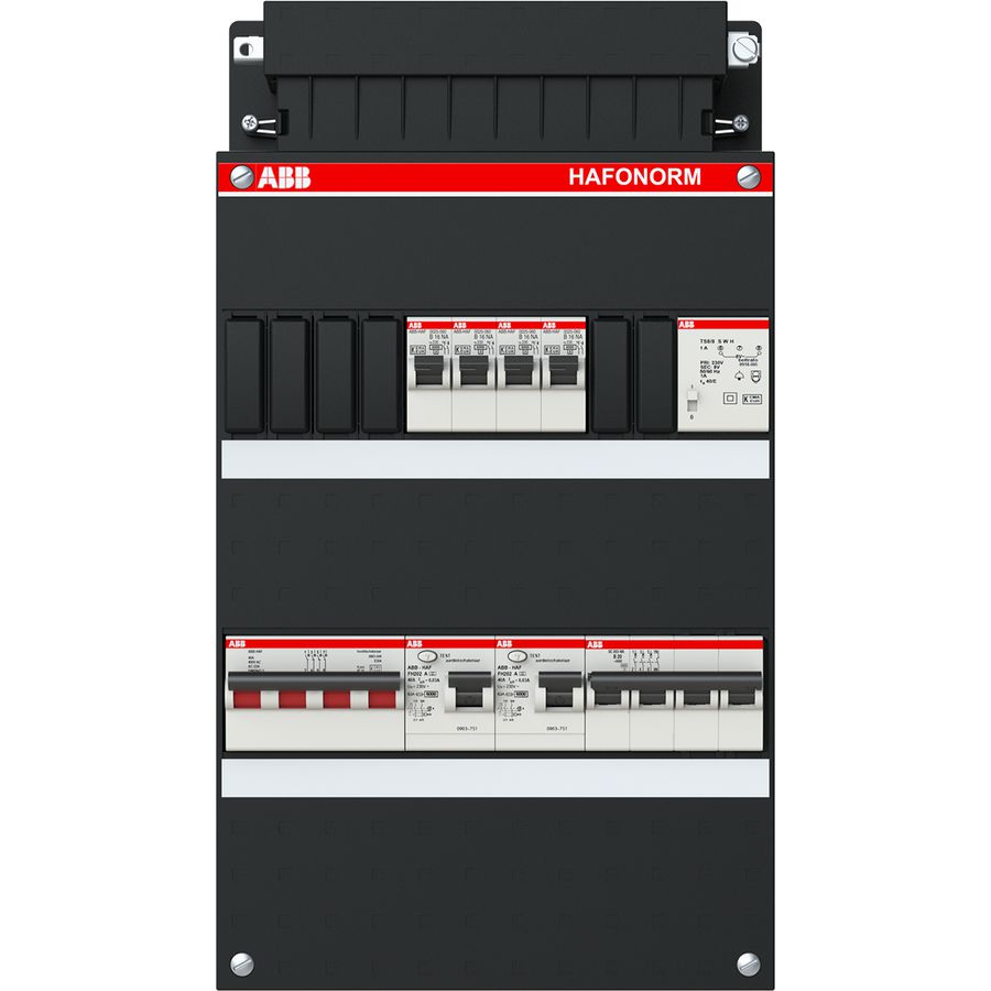 Installatiekast 4x achter 2x 30mA + T + HS + D 3-fasen