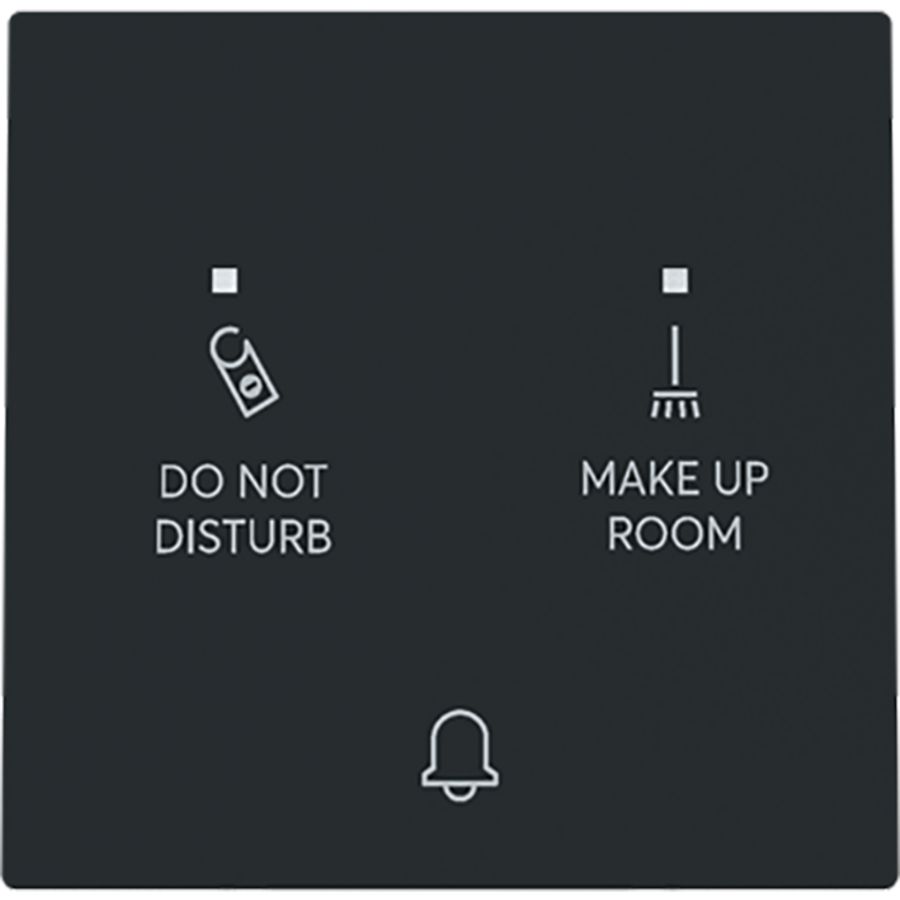 Pulsdrukker bel DND/MUR art-matzwart 24V