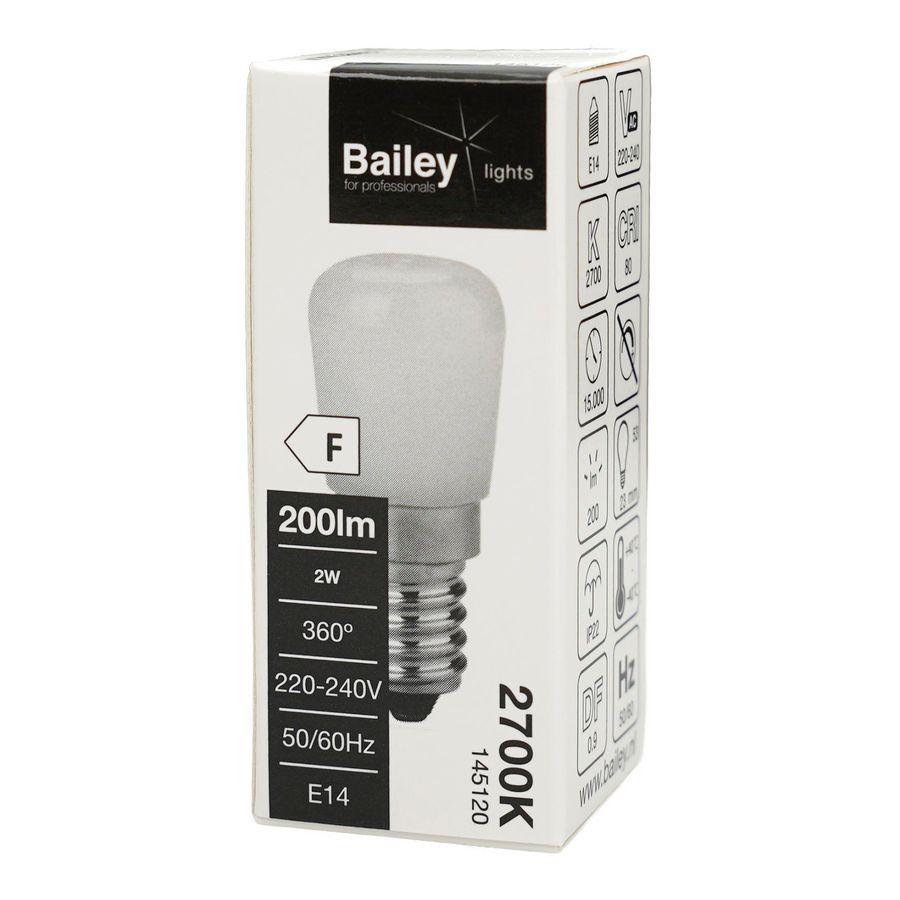 LED-lamp Appliance Special T23X53 E14 2W 21W 200lm 827 mat