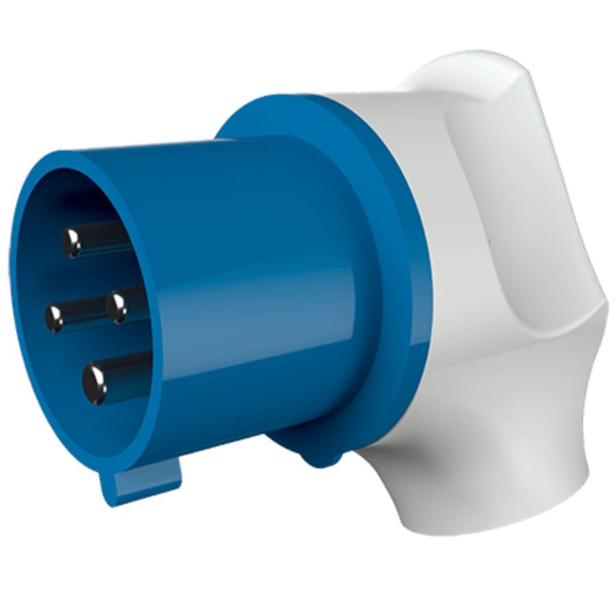 Haakse contactstop 32A 4-polig  9H 230V IP44