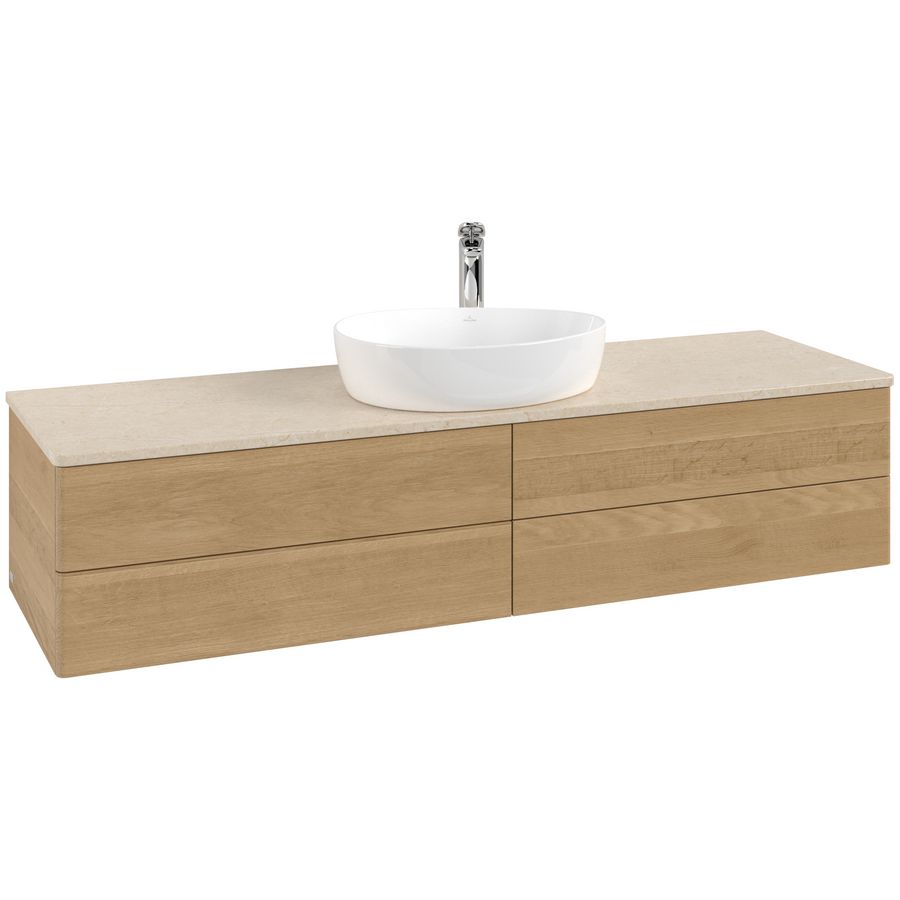 Wastafelonderkast Antao 1600x360x500mm Honey Oak K25053HN