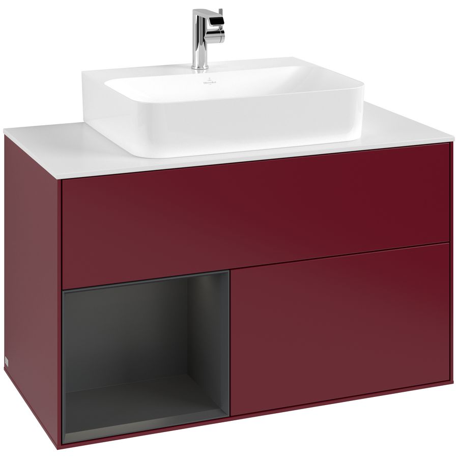 Wastafelonderkast Finion 1000x603x501mm Peony Matt Lacquer G111HJHB