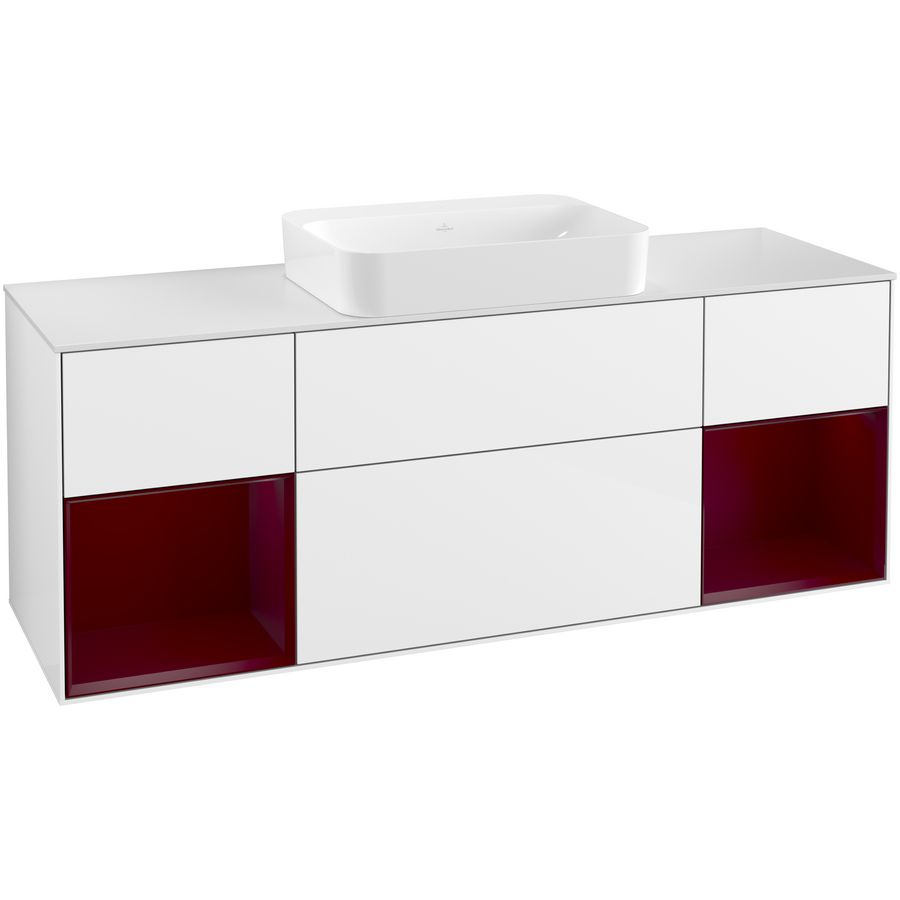 Wastafelonderkast Finion 1600x603x501mm G.White.L G741HBGF