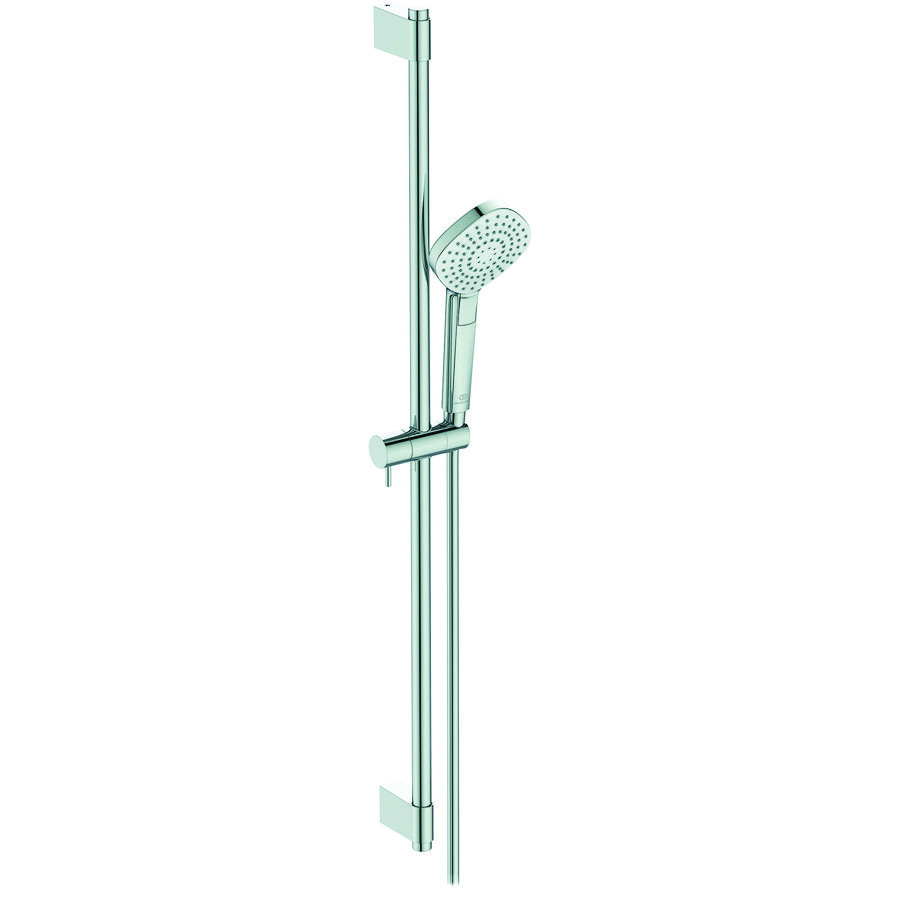 Idealrain evo glijstangset 900mm chroom met handdouche 3f slang 1750mm