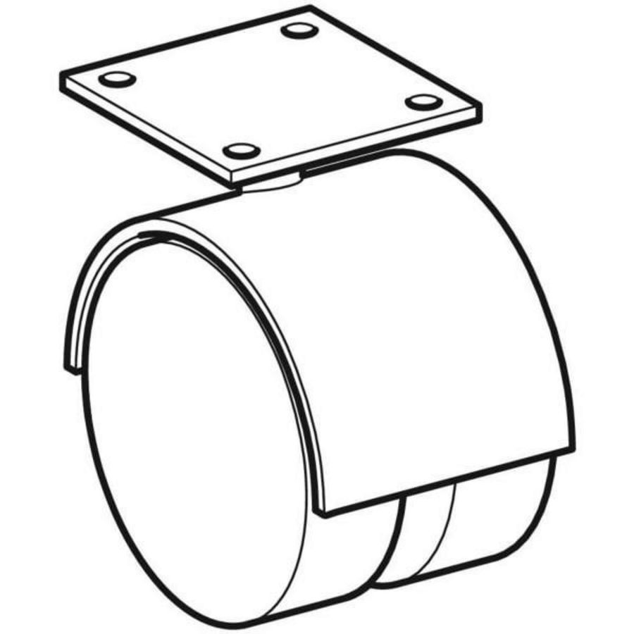 rol voor kruk verrijdbaar