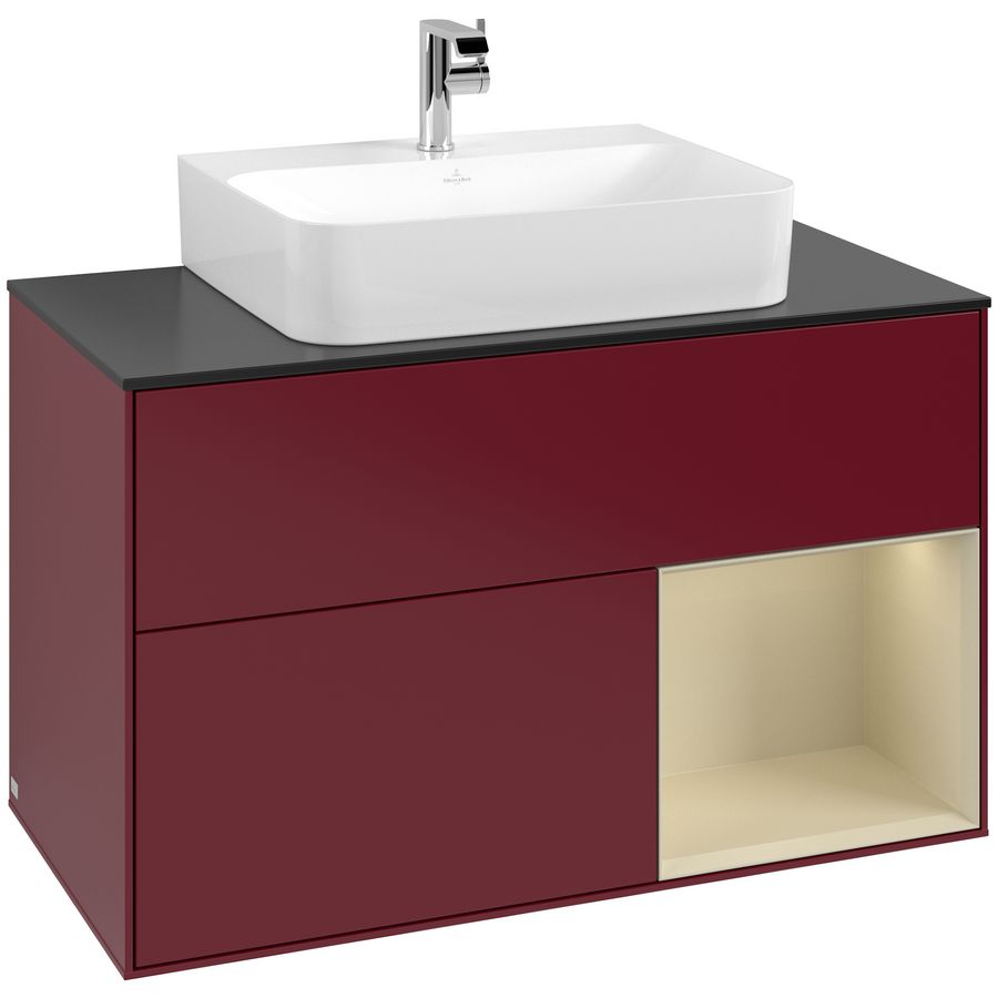 Wastafelonderkast Finion 1000x603x501mm Peony Matt Lacquer G122HJHB