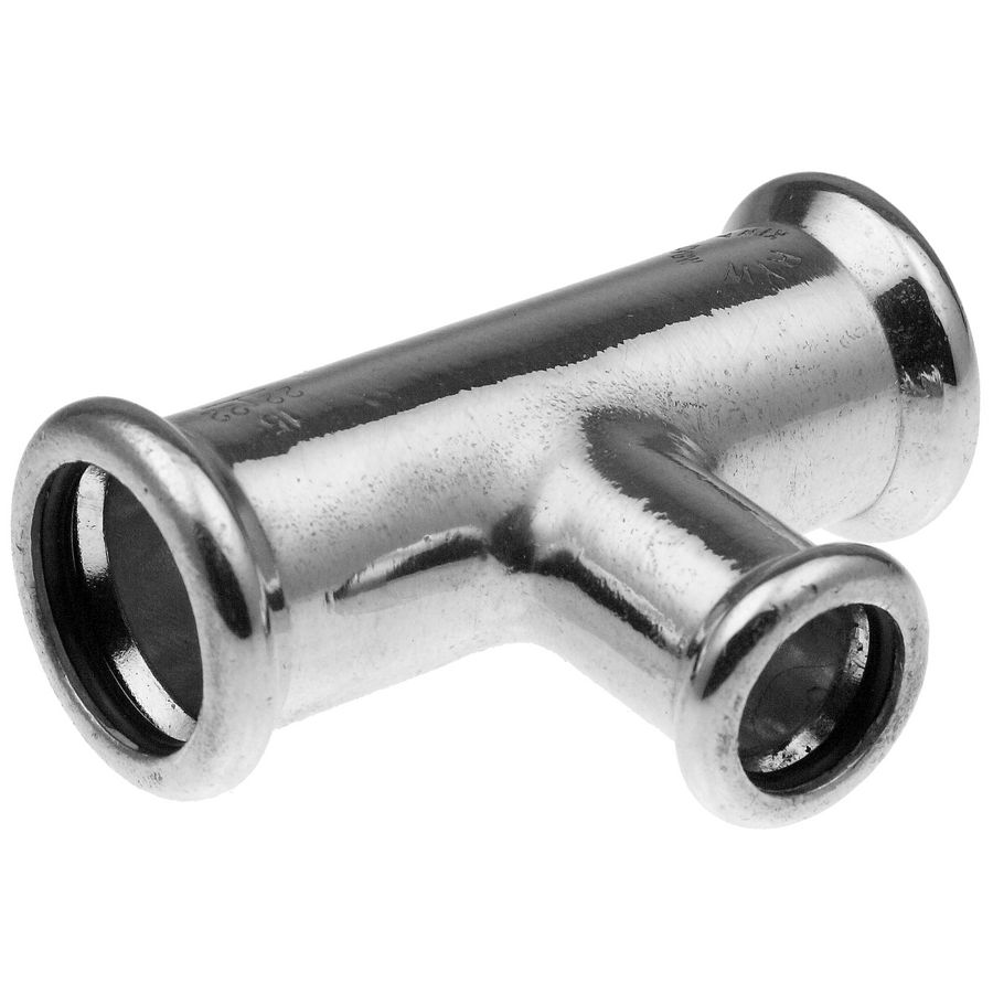 T-koppeling verlopend XPress CU verchroomd 22x15x22mm 7125C VVE=10