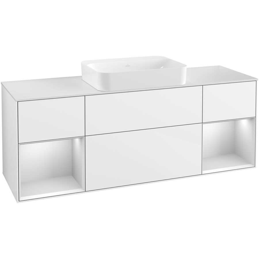 Wastafelonderkast Finion 1600x603x501mm G.White.L G741MTGF