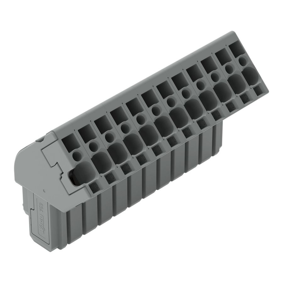 1-draads female steker haaks CAGE CLAMP 4mm² grijs VVE=20