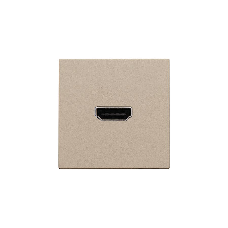 Afwerkingsset met HDMI-naar-HDMI-aansl. champagne coated