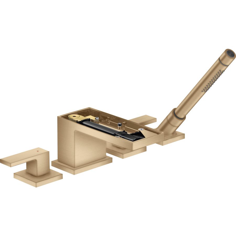 AXOR MyEdition 4-gats badrandmengkraan zonder plaat Brushed Bronze