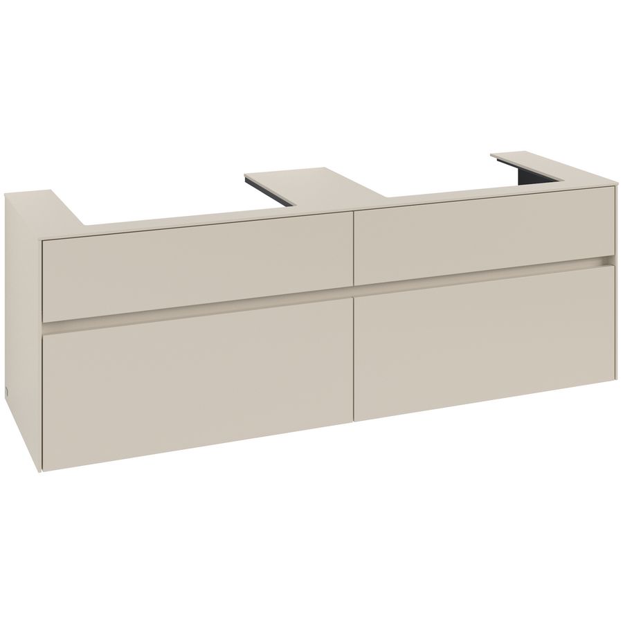 Wastafelonderkast Collaro 1600x548x500mm Cashmere Grey C024B0VN