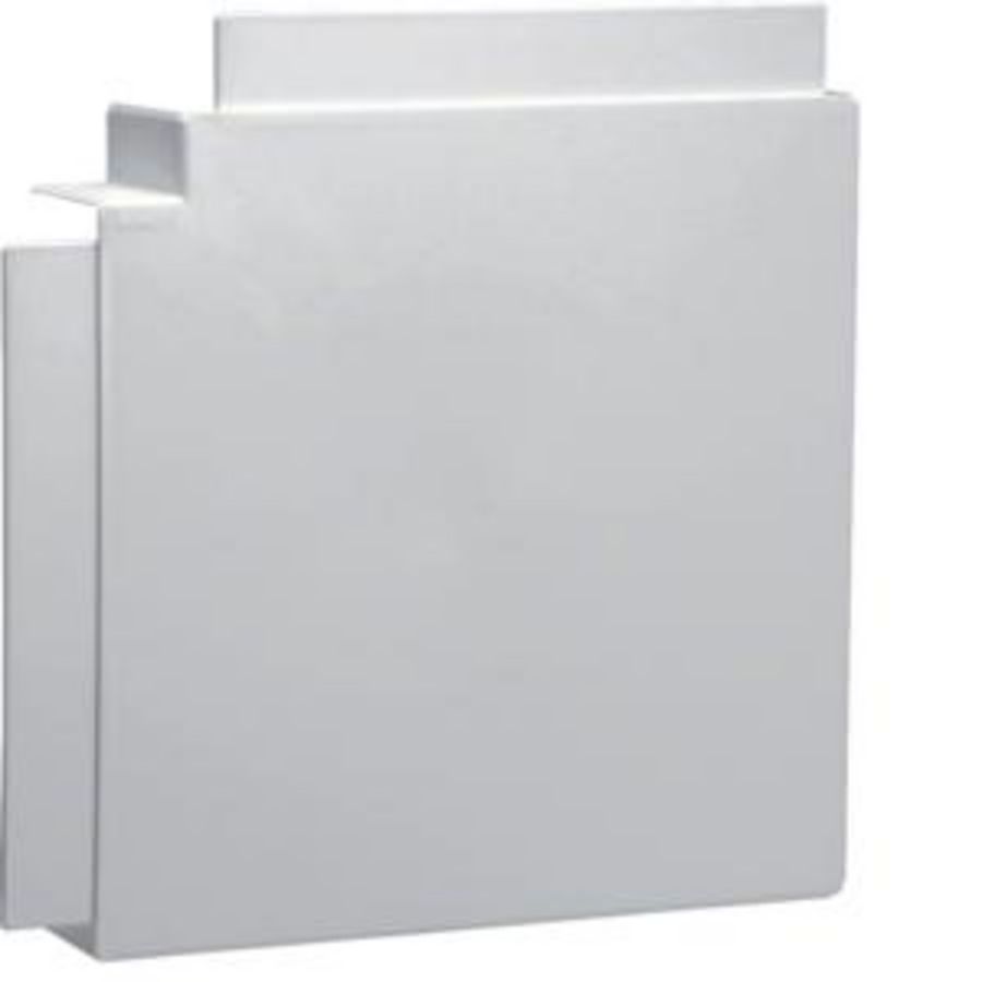 Vlakke hoek voor goot 60x230mm LF/FB lichtgrijs
