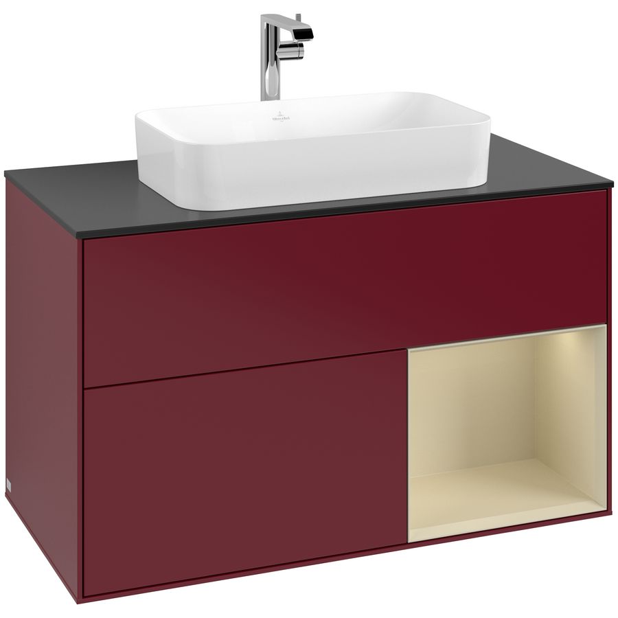 Wastafelonderkast Finion 1000x603x501mm Peony Matt Lacquer G252HJHB