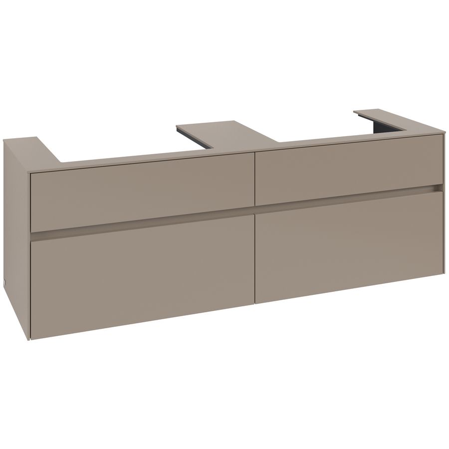 Wastafelonderkast Collaro 1600x548x500mm Taupe C024B0VM