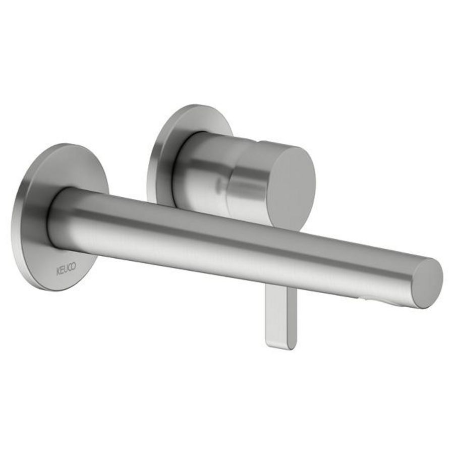 1-hendel wastafelmengkraan UP wandmontage 197mm roestvr. st.