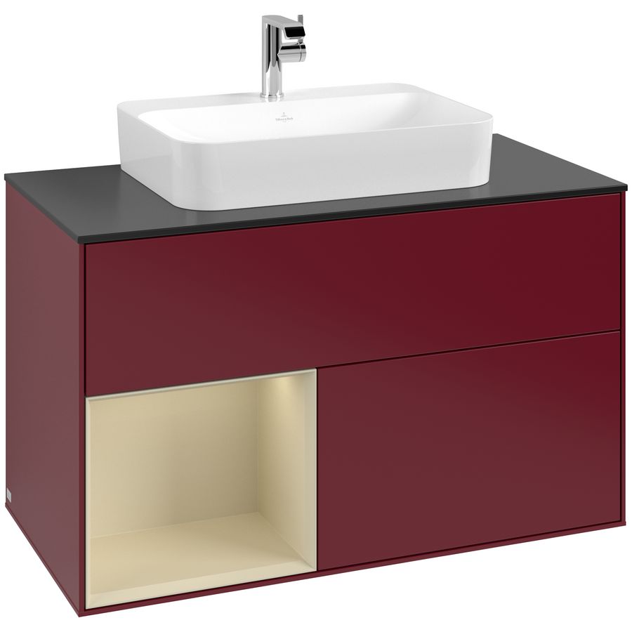 Wastafelonderkast Finion 1000x603x501mm Peony Matt Lacquer G362HJHB
