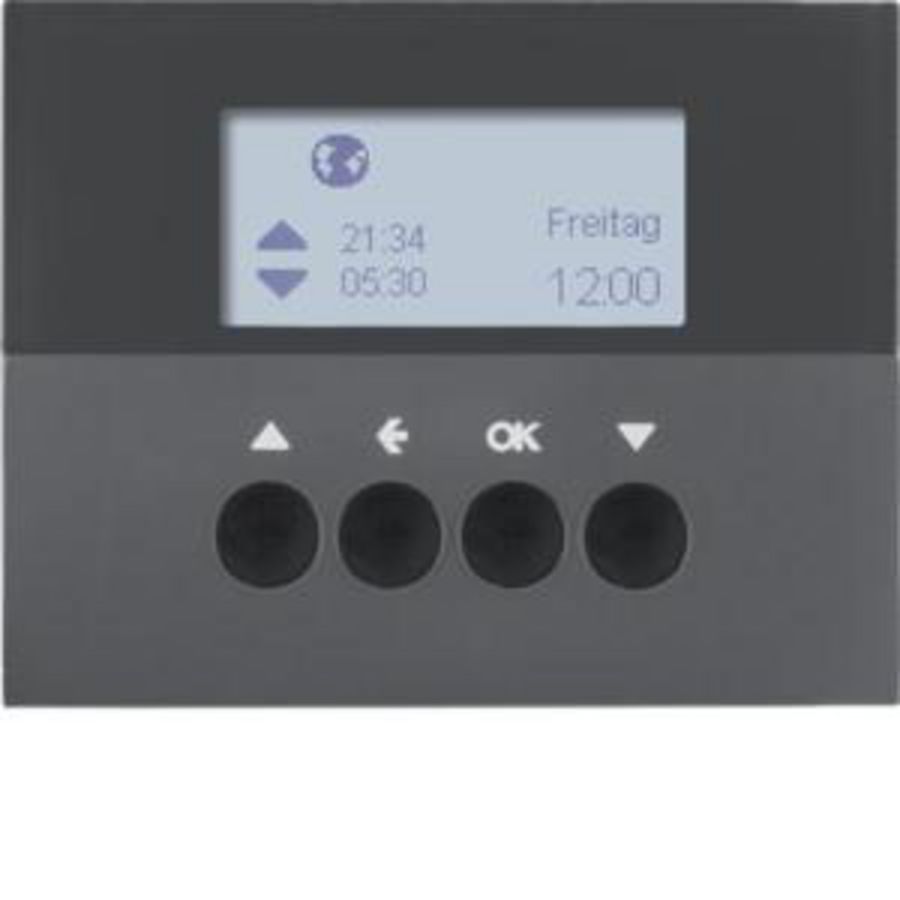 Jaloezie besturing schakelklok-opzetmod. berker K.1 antraciet