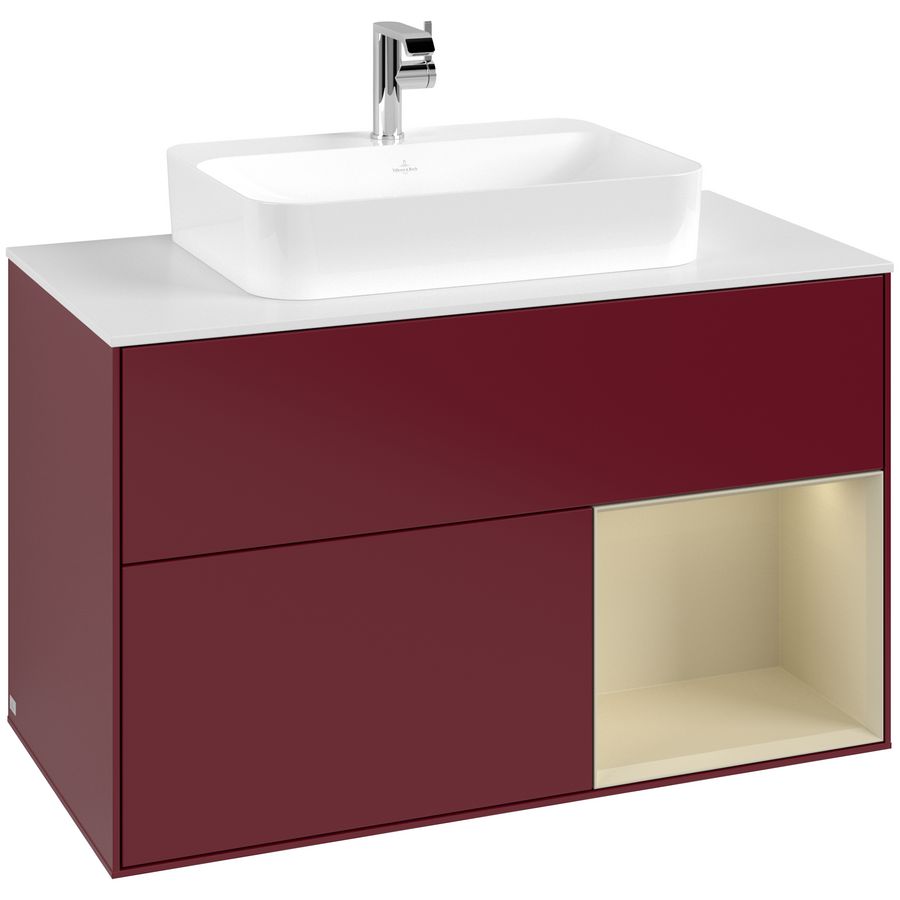 Wastafelonderkast Finion 1000x603x501mm Peony Matt Lacquer G371HJHB