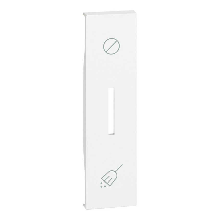Sierplaat hotelschakelaar wit 2 modulen LivingNow