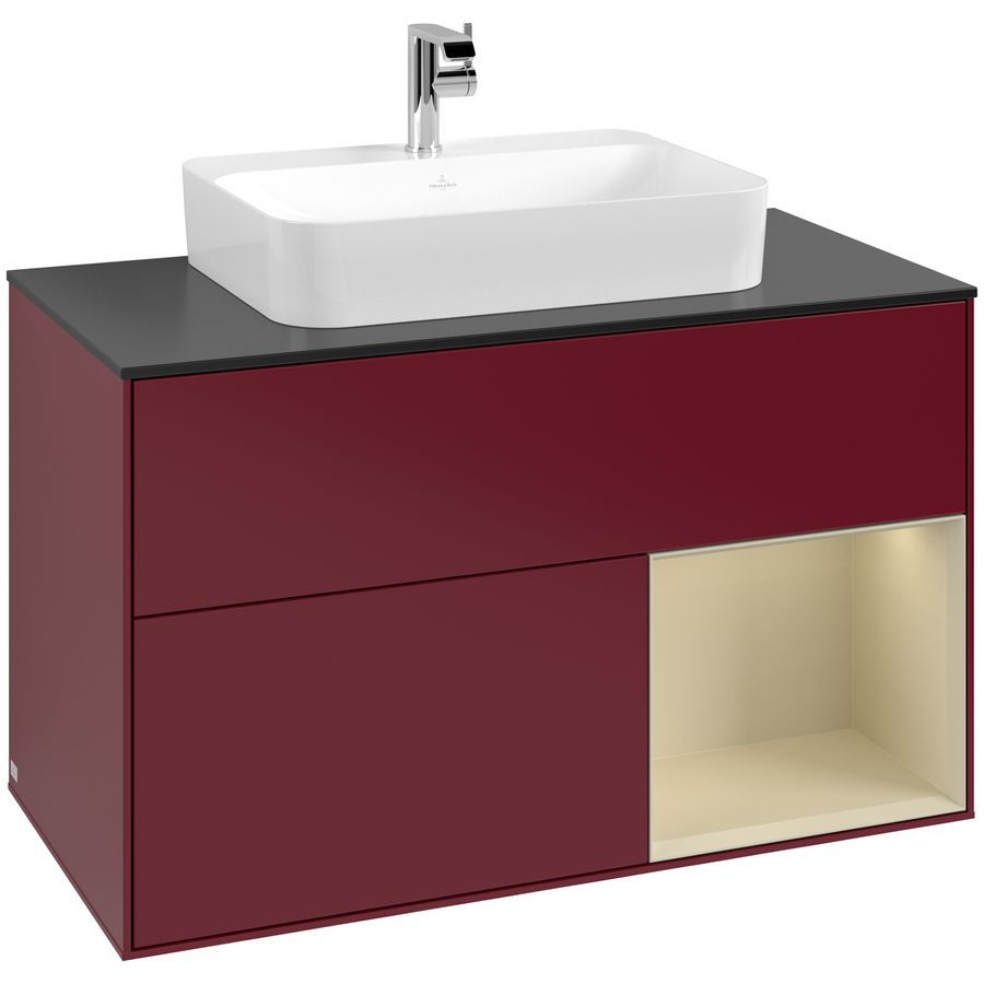 Wastafelonderkast Finion 1000x603x501mm Peony Matt Lacquer G372HJHB