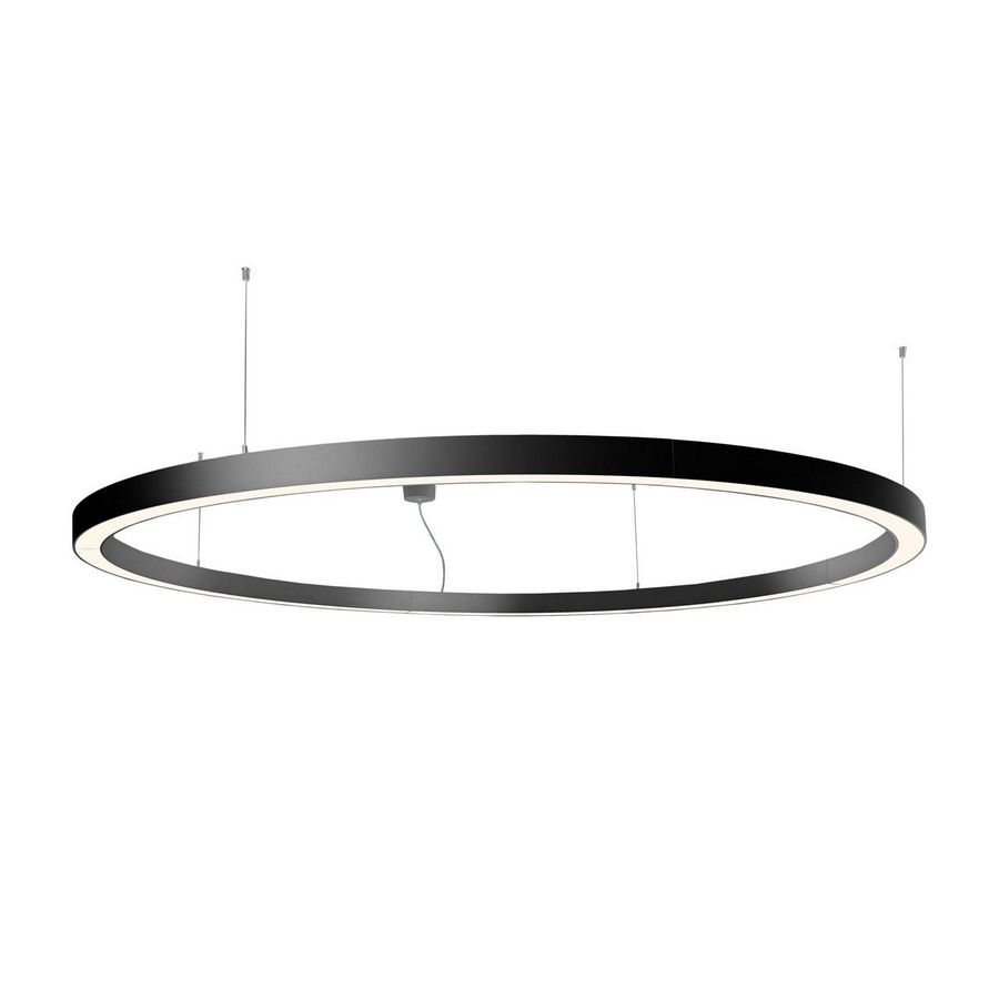 Plafond-/wandarmatuur NILO 1200mm dir./indir. 4K DALI nood zwart