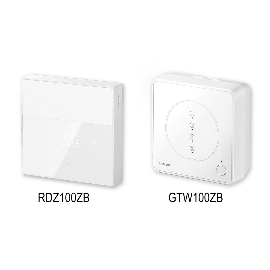 PACK 1 for Siemens Connected Home (GTW100ZB + RDZ100ZB) Siemens