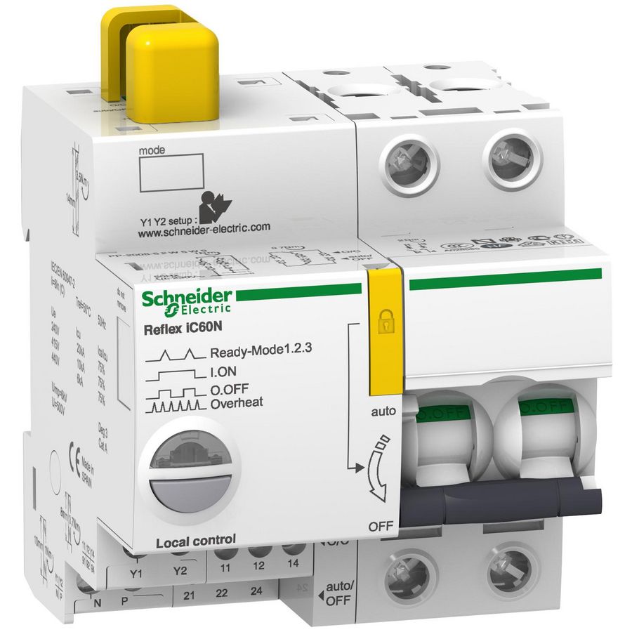 Installatieautomaat 2-polig 10A B-Karakteristiek TI24- IC60N