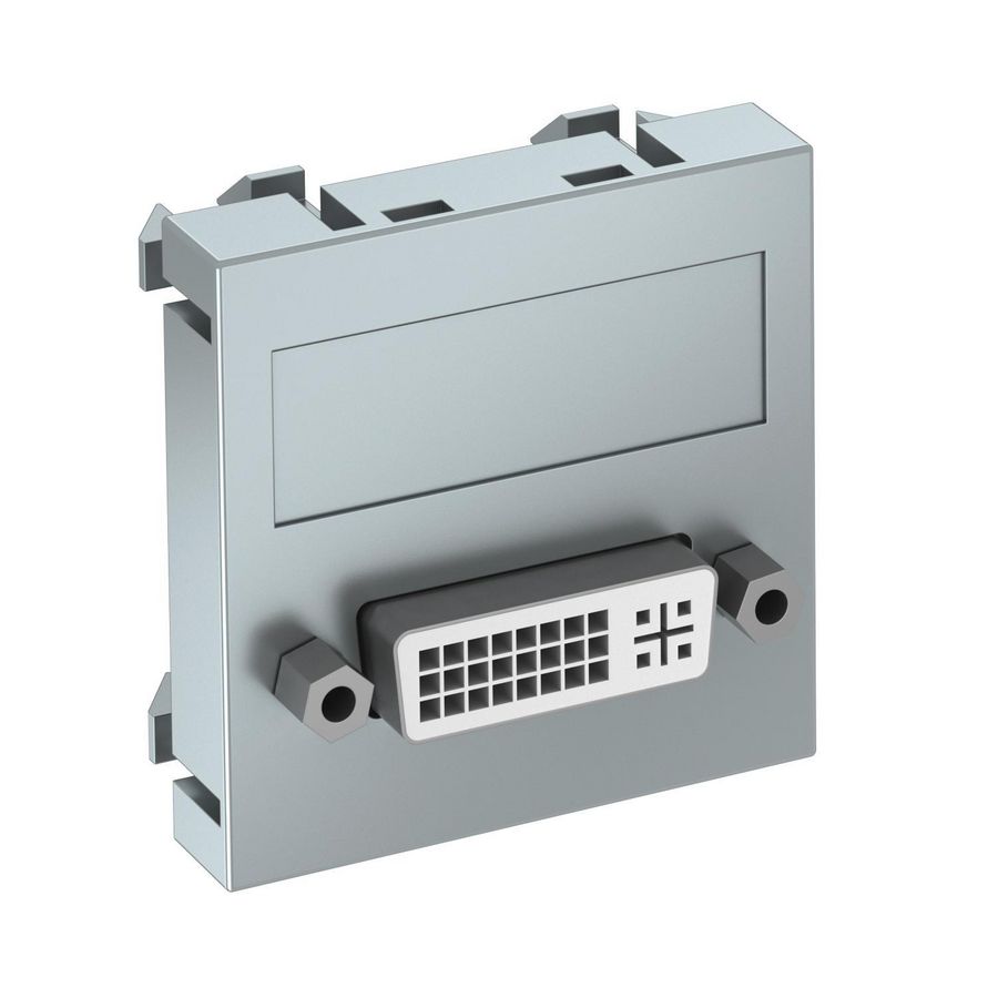 Draagplaat DVI connector met schroefaansl. 45x45mm
