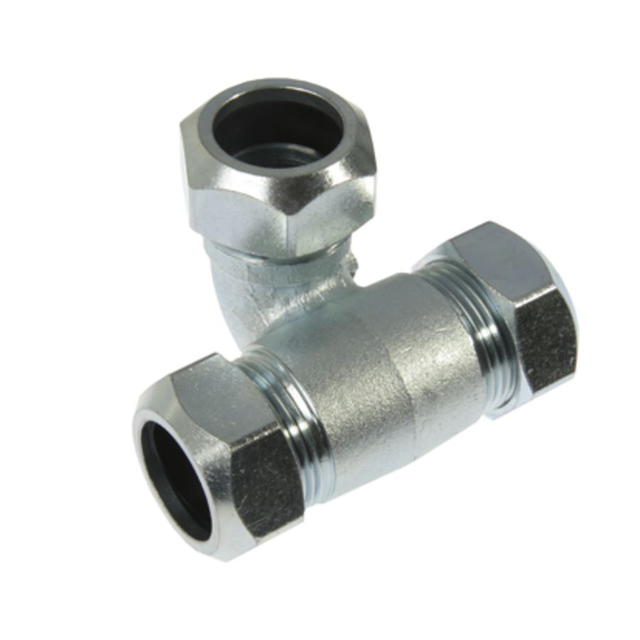 Passeerkoppeling knel messing verzinkt 22x15x22mm 118 VVE=10