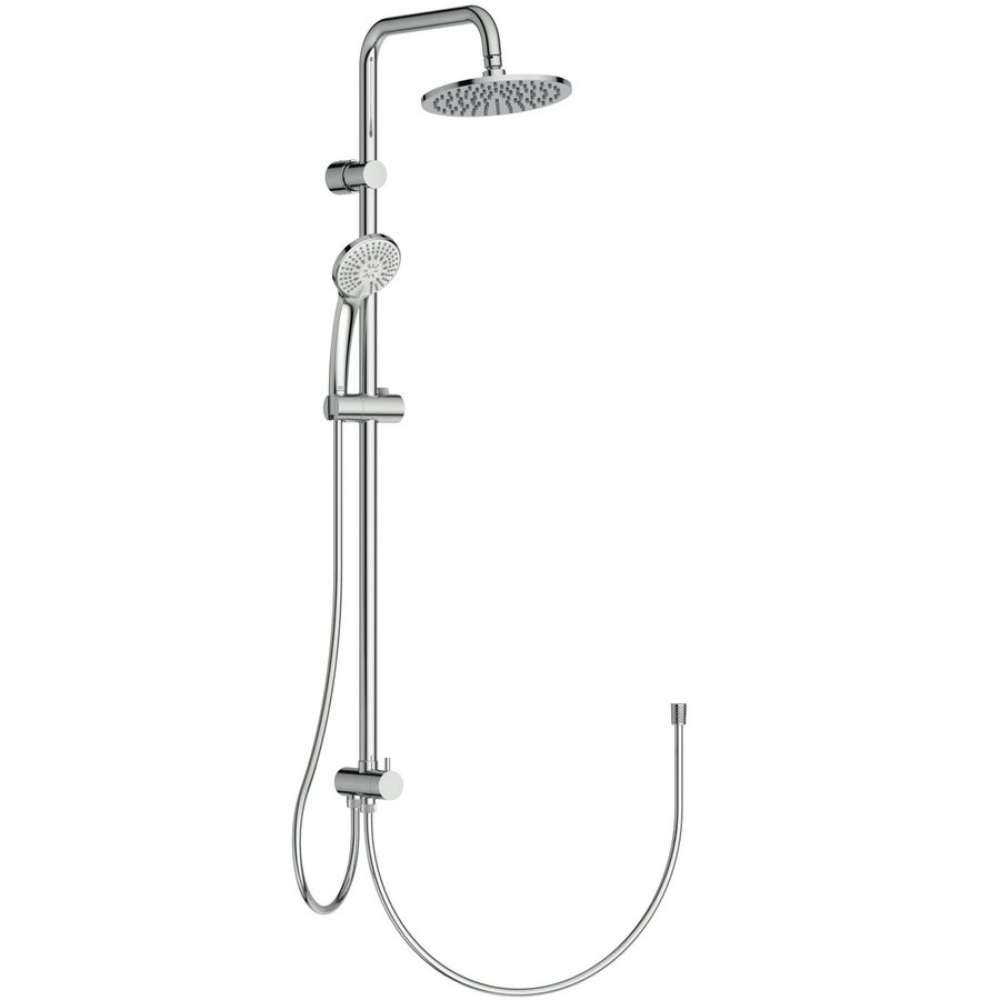 Idealrain douchesysteem v.opbouwkraan chroom hoofddouche 200mm