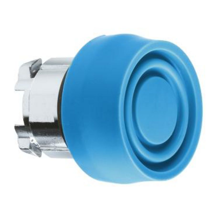 Drukknop Ø22mm met kapje Blauw
