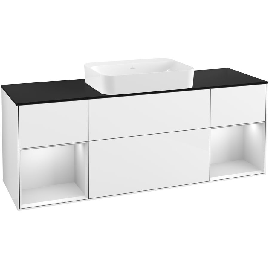 Wastafelonderkast Finion 1600x603x501mm G.White.L G742MTGF
