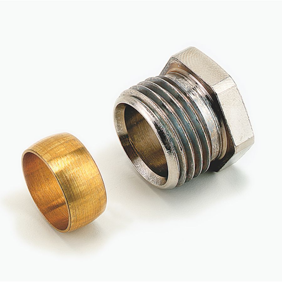 Knelkoppeling staal/CU 1/2" x 15mm bt. 834B