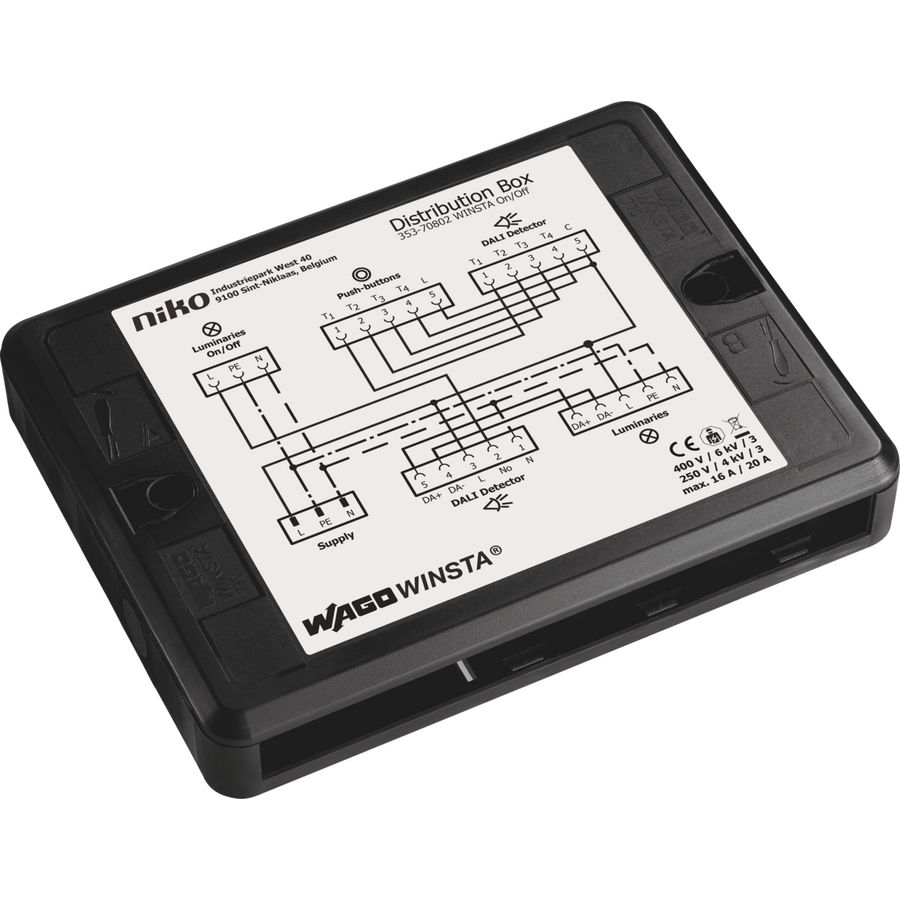 WAGO WINSTA verdeeldoos AAN/UIT P48 DALI-2