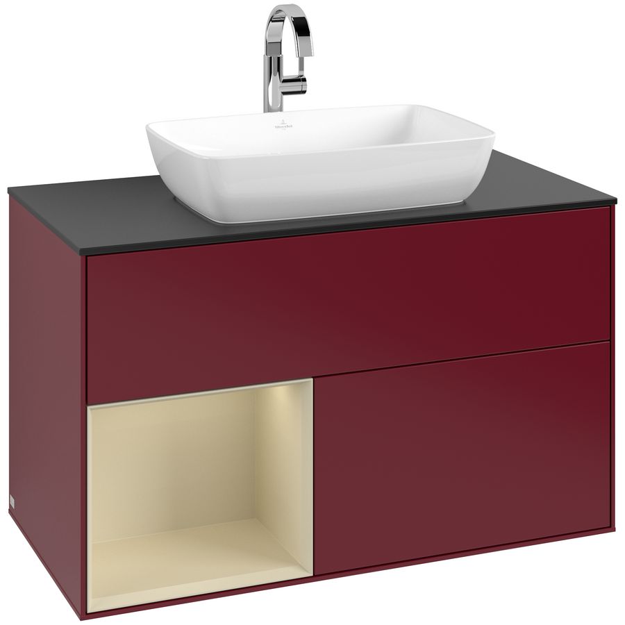 Wastafelonderkast Finion 1000x603x501mm Peony Matt Lacquer G772HJHB