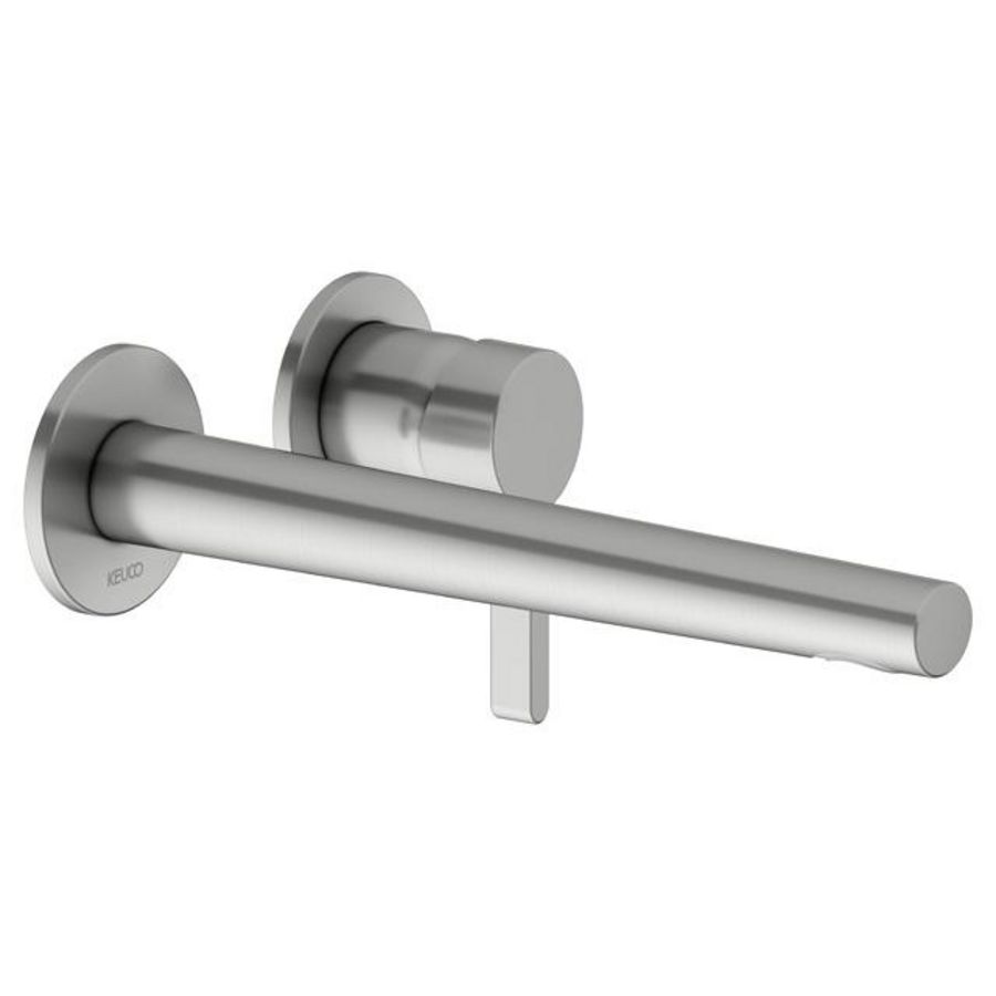 1-hendel wastafelmengkraan UP wandmontage 243mm roestvr. st.