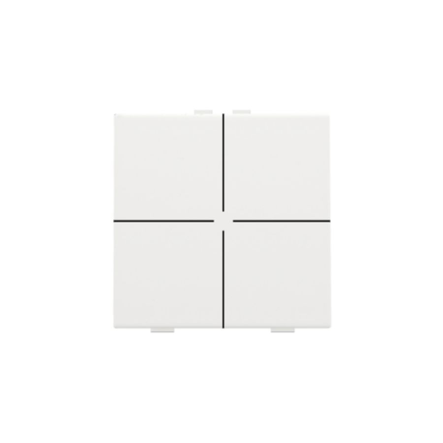4-voudig drukknop Home Control white coated