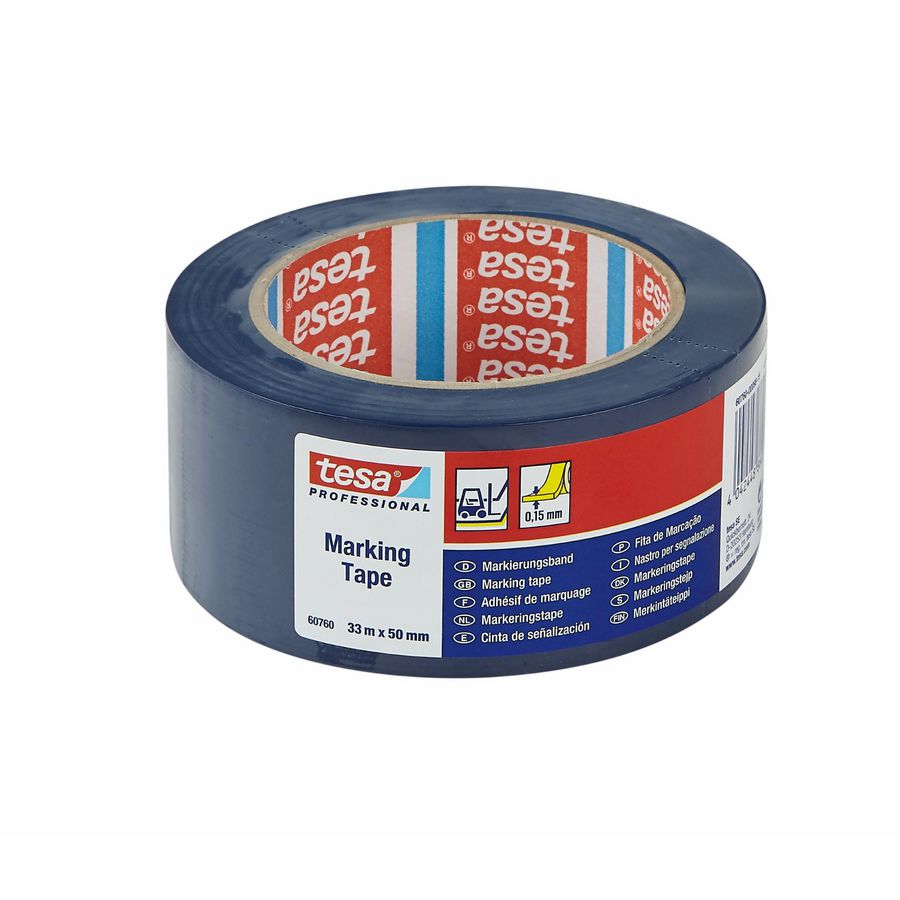 Rol a 33mtr. montage-/reparatietape pvc 33mm voor geïsoleerde leidingen blauw VVE=6