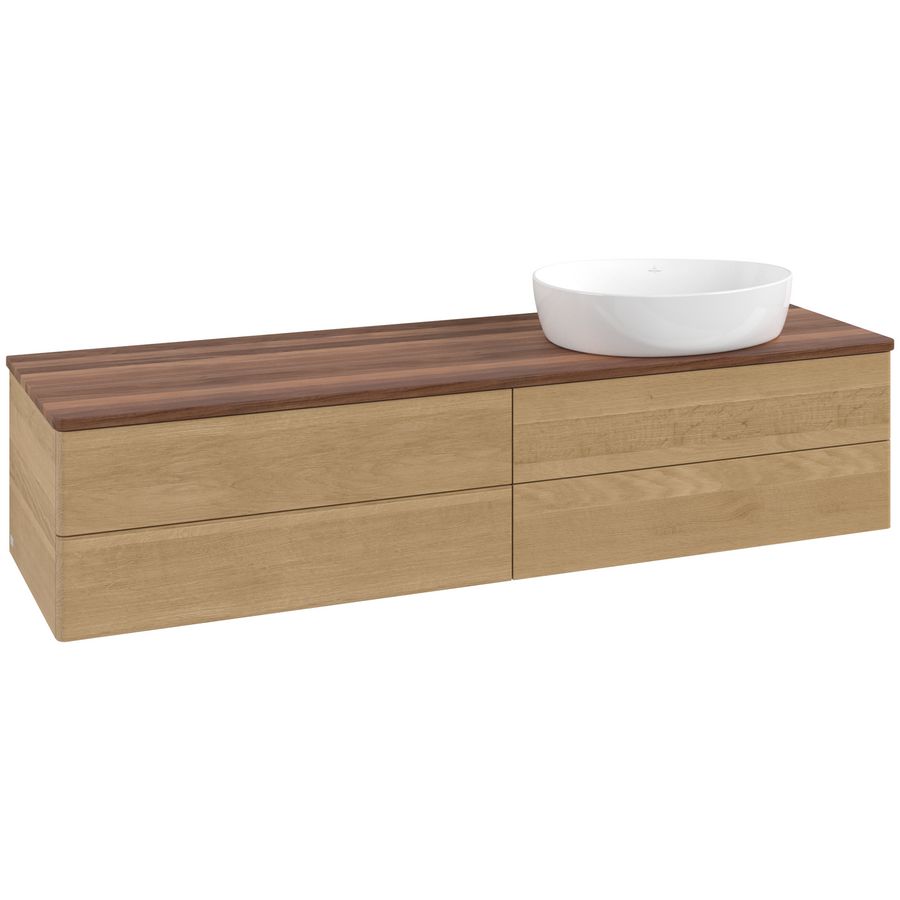 Wastafelonderkast Antao 1600x360x500mm Honey Oak K27012HN