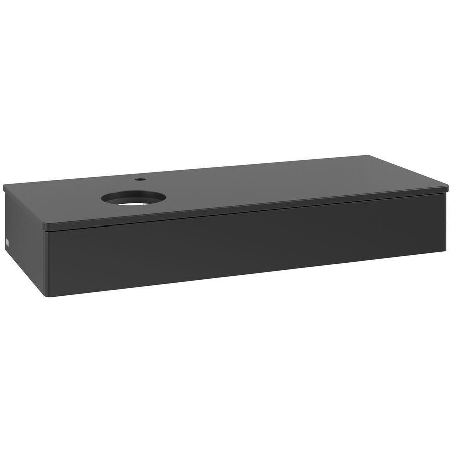 Wastafelonderkast Antao 1200x190x500mm Black Matt Lacquer K11050PD