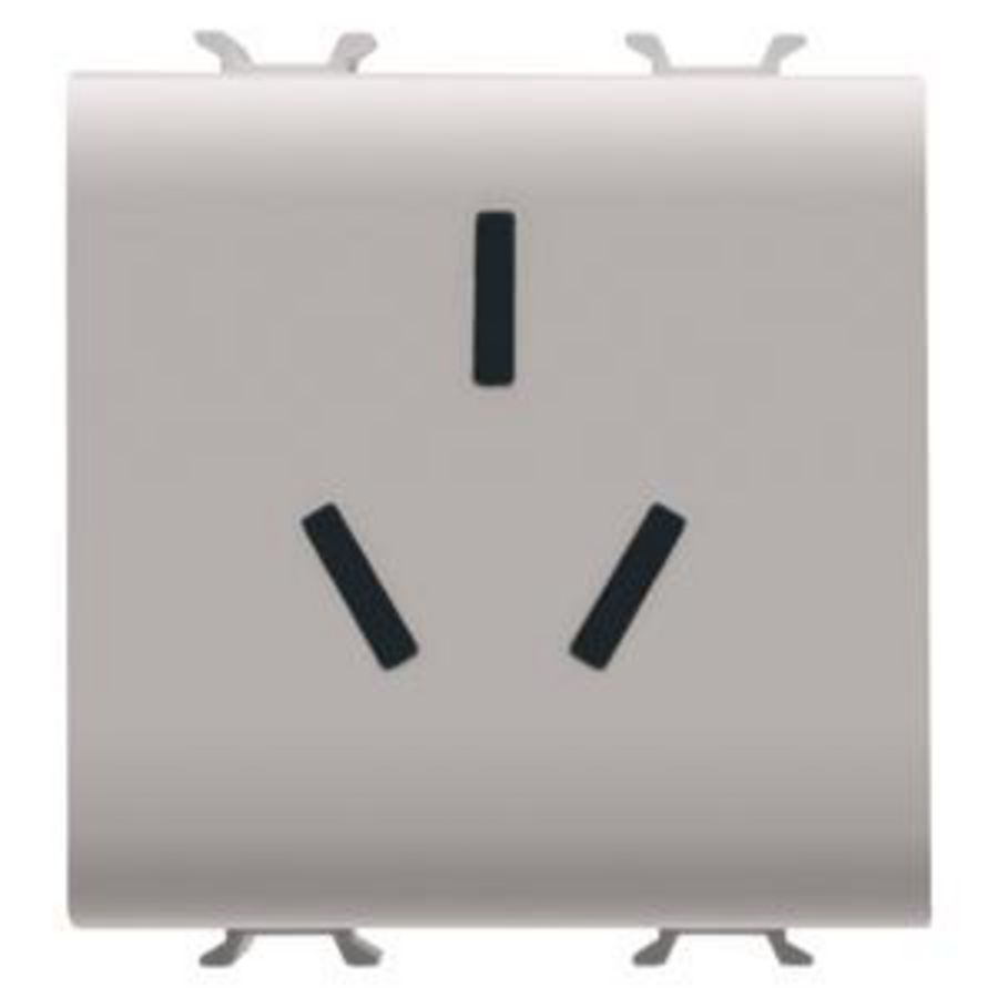 CHINESE STANDARD SOCKET- 250V ac-2P+E 16A-2 MODULE VVE=6