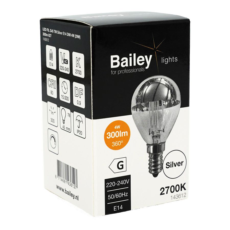 LED-lamp G150 CL FIL E27 DIM 8W 77W 1100lm 827 Clear