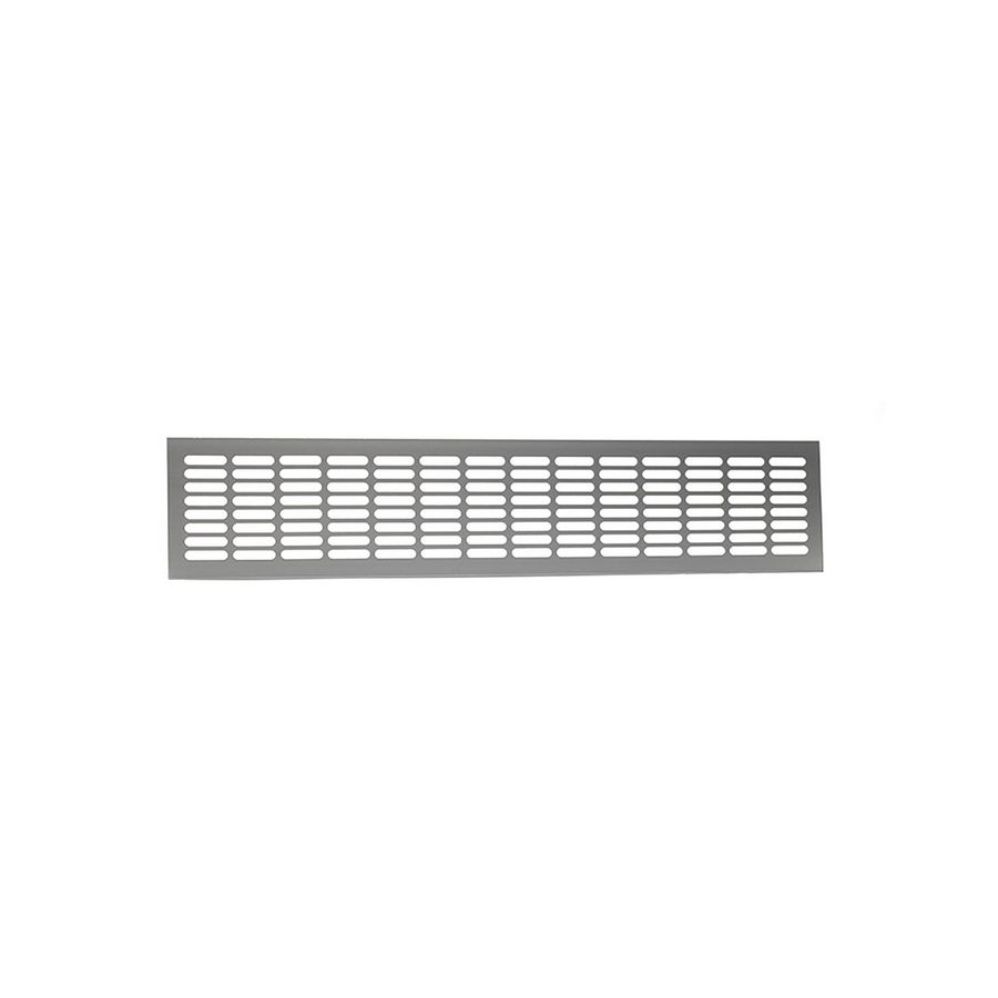 ALU meterkast-/ plintrooster 500x100mm F1 aluminium