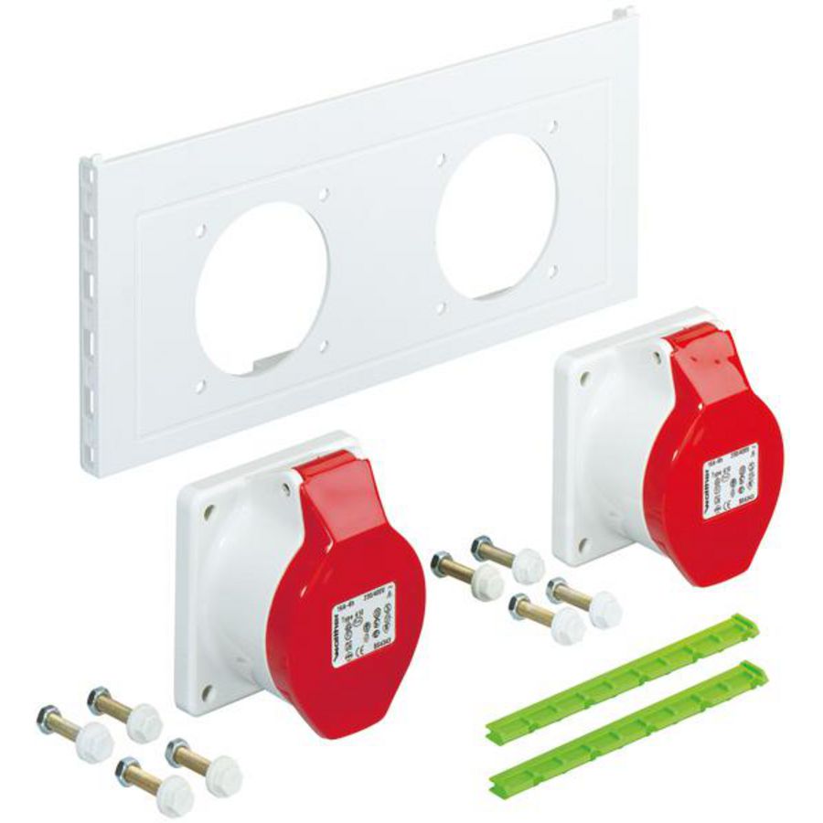 Contactdoos flens IP44 IK08