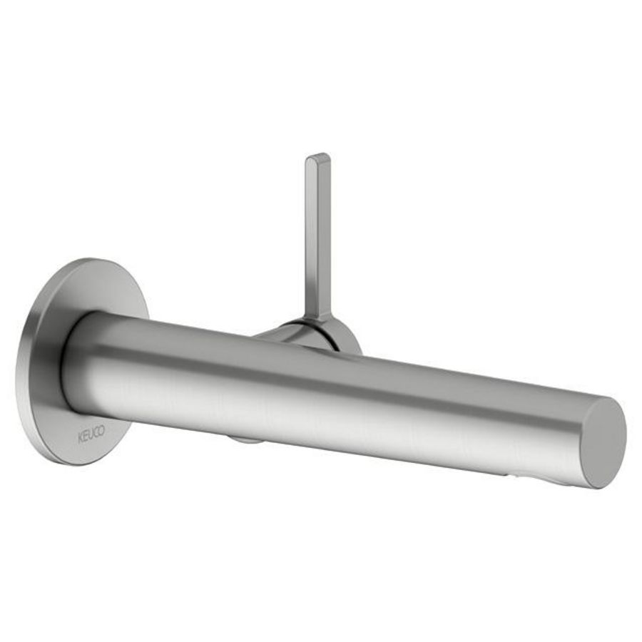 1-hendel wastafelmengkraan UP wandmontage 197mm roestvr. Staal