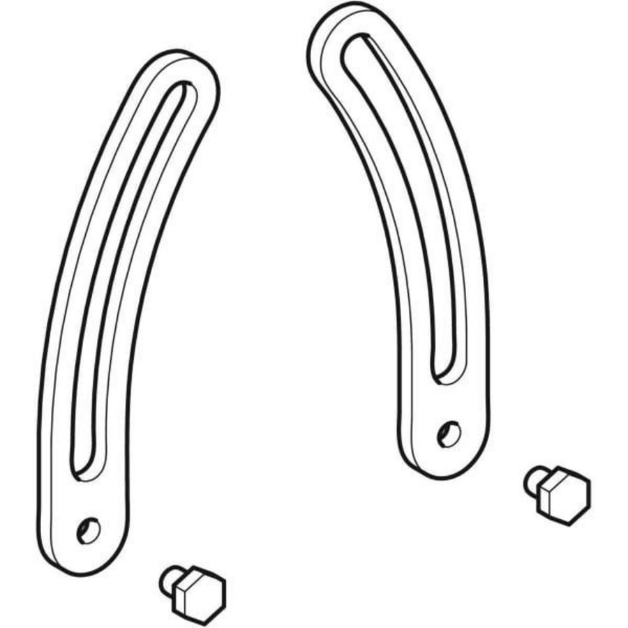 Set a 2 st. montagebeugel voor zijkast 595821000