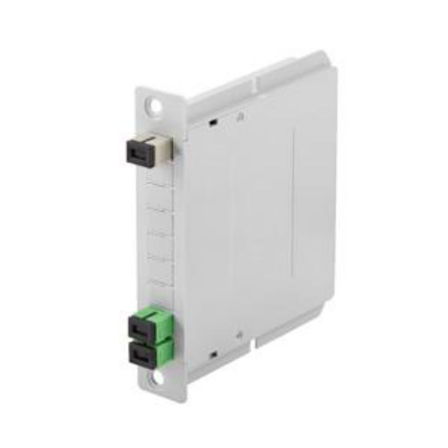 1X2 PLC FIBER OPTIC SPLITTER WITH SC/APC ADAPTERS-GREY (RA