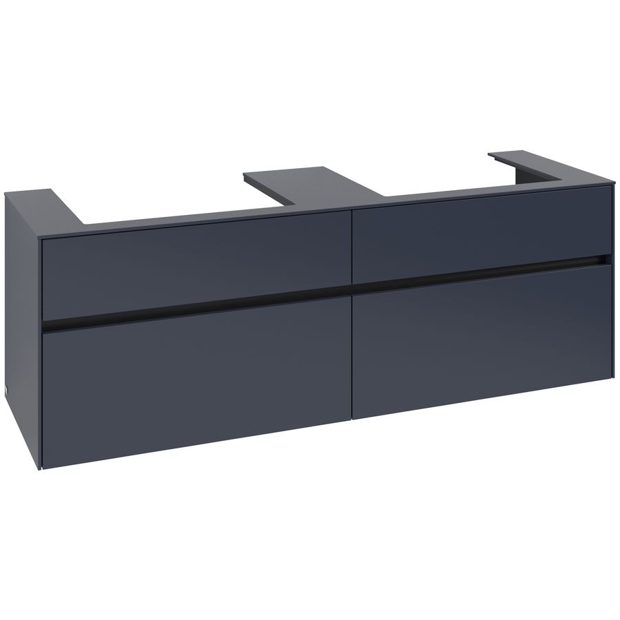 Wastafelonderkast Collaro 1600x548x500mm Marine Blue C02400VQ