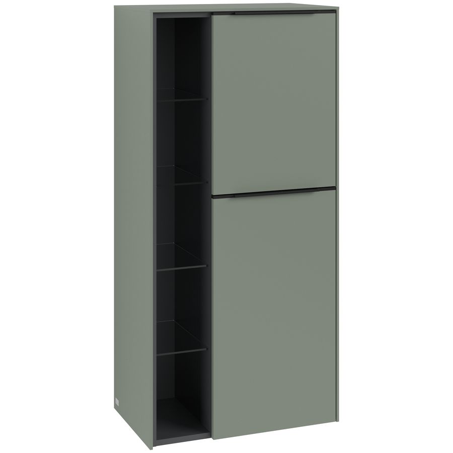 Middenkast SUBWAY 3.0 574x1200x362mm Soft Green C59901AF greep Volcano Black